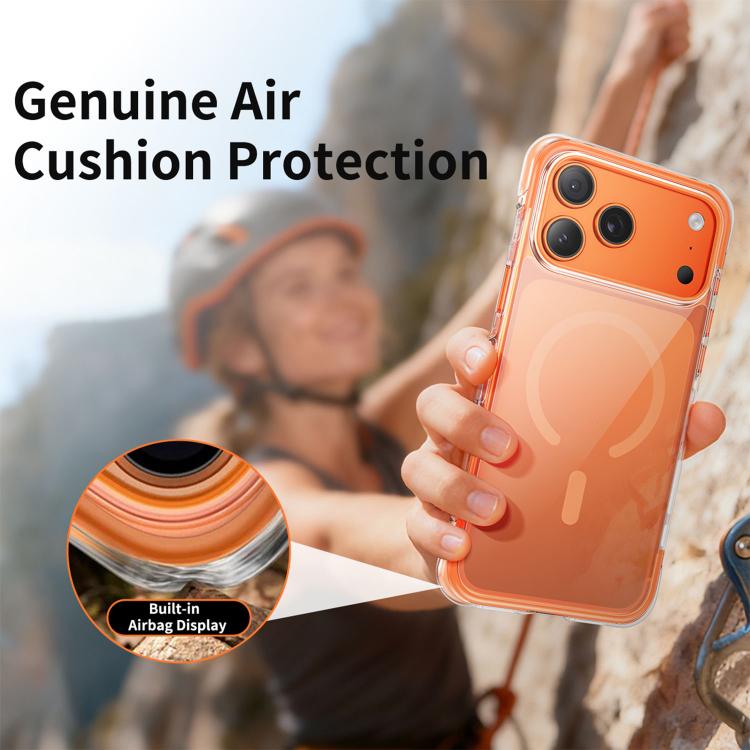 เคสโทรศัพท์อะคริลิกแม่เหล็กถุงลมนิรภัยใสสุญญากาศ สำหรับ iPhone 17 Pro Max, สำหรับ iPhone 17 Pro, สำหรับ iPhone 17