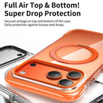 เคสโทรศัพท์อะคริลิกแม่เหล็กถุงลมนิรภัยหมุนได้สุญญากาศ สำหรับ iPhone 17 Pro Max, สำหรับ iPhone 17 Pro, สำหรับ iPhone 17