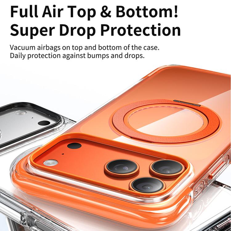 เคสโทรศัพท์อะคริลิกแม่เหล็กถุงลมนิรภัยหมุนได้สุญญากาศ สำหรับ iPhone 17 Pro Max, สำหรับ iPhone 17 Pro, สำหรับ iPhone 17