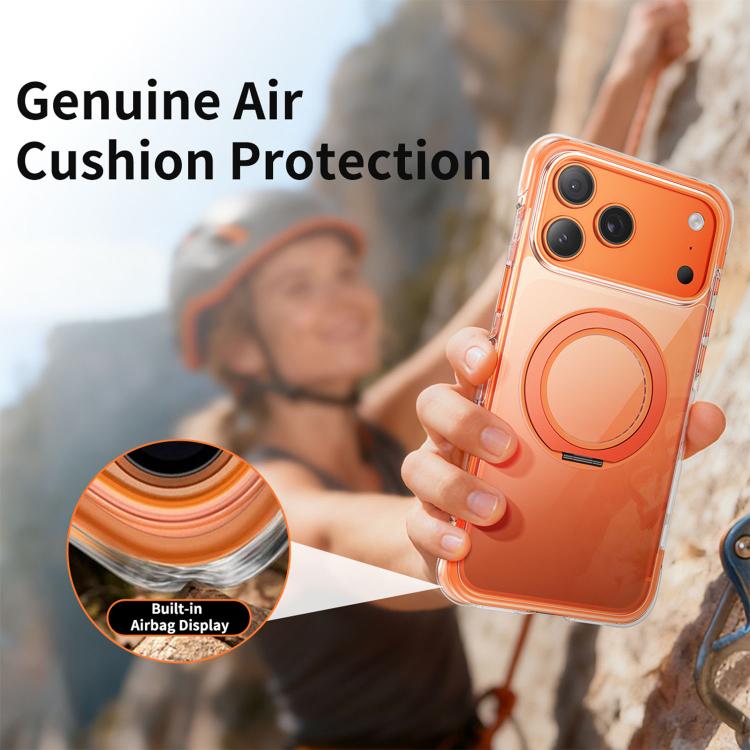 เคสโทรศัพท์อะคริลิกแม่เหล็กถุงลมนิรภัยหมุนได้สุญญากาศ สำหรับ iPhone 17 Pro Max, สำหรับ iPhone 17 Pro, สำหรับ iPhone 17