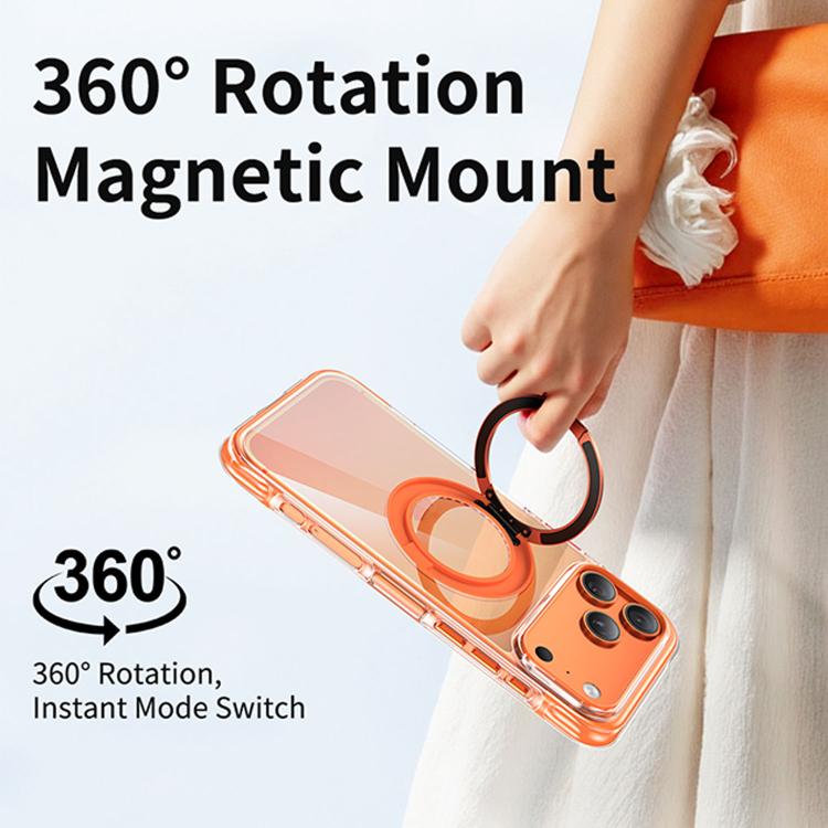 เคสโทรศัพท์อะคริลิกแม่เหล็กถุงลมนิรภัยหมุนได้สุญญากาศ สำหรับ iPhone 17 Pro Max, สำหรับ iPhone 17 Pro, สำหรับ iPhone 17