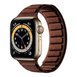 สายรัดนาฬิกาหนังกลับแม่เหล็กสี่เหลี่ยม สำหรับ Apple Watch ขนาด 46 มม. / 49 มม. / 45 มม. / 44 มม., สำหรับ Apple Watch ขนาด 42 มม. / 41 มม. / 40 มม. / 38 มม.
