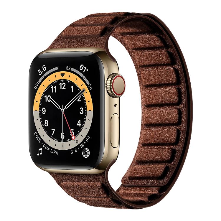 สายรัดนาฬิกาหนังกลับแม่เหล็กสี่เหลี่ยม สำหรับ Apple Watch ขนาด 46 มม. / 49 มม. / 45 มม. / 44 มม., สำหรับ Apple Watch ขนาด 42 มม. / 41 มม. / 40 มม. / 38 มม.
