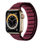 สายรัดนาฬิกาหนังกลับแม่เหล็กสี่เหลี่ยม สำหรับ Apple Watch ขนาด 46 มม. / 49 มม. / 45 มม. / 44 มม., สำหรับ Apple Watch ขนาด 42 มม. / 41 มม. / 40 มม. / 38 มม.