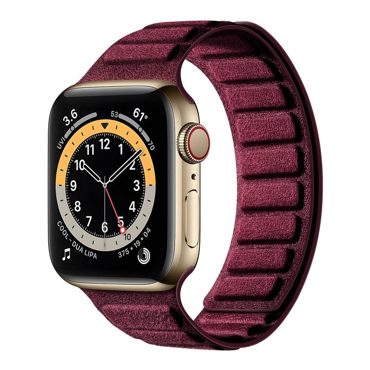 สายรัดนาฬิกาหนังกลับแม่เหล็กสี่เหลี่ยม สำหรับ Apple Watch ขนาด 46 มม. / 49 มม. / 45 มม. / 44 มม., สำหรับ Apple Watch ขนาด 42 มม. / 41 มม. / 40 มม. / 38 มม.