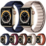 สายรัดนาฬิกาหนังกลับแม่เหล็กสี่เหลี่ยม สำหรับ Apple Watch ขนาด 46 มม. / 49 มม. / 45 มม. / 44 มม., สำหรับ Apple Watch ขนาด 42 มม. / 41 มม. / 40 มม. / 38 มม.