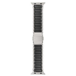 สายรัดนาฬิกาสแตนเลสซิลิโคนเม็ดเดียวพร้อมหัวเข็มขัดแม่เหล็ก สำหรับ Apple Watch ขนาด 46 มม. / 49 มม. / 45 มม. / 44 มม.