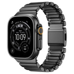 สายรัดนาฬิกาสแตนเลสซิลิโคนเม็ดเดียวพร้อมหัวเข็มขัดแม่เหล็ก สำหรับ Apple Watch ขนาด 46 มม. / 49 มม. / 45 มม. / 44 มม.
