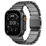 สายรัดนาฬิกาสแตนเลสซิลิโคนเม็ดเดียวพร้อมหัวเข็มขัดแม่เหล็ก สำหรับ Apple Watch ขนาด 46 มม. / 49 มม. / 45 มม. / 44 มม.