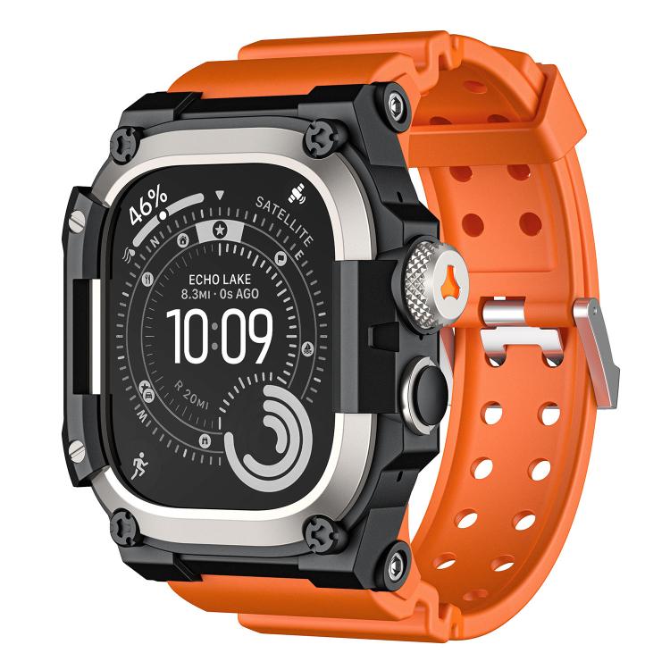 เคสป้องกันโลหะ สายนาฬิกา TPU ชิ้นเดียว สำหรับ Apple Watch Ultra 3 / Ultra 2 / Ultra 1 ขนาด 49 มม.