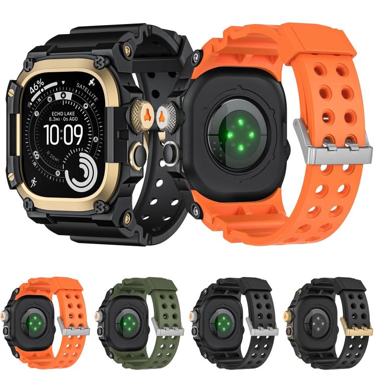 เคสป้องกันโลหะ สายนาฬิกา TPU ชิ้นเดียว สำหรับ Apple Watch Ultra 3 / Ultra 2 / Ultra 1 ขนาด 49 มม.