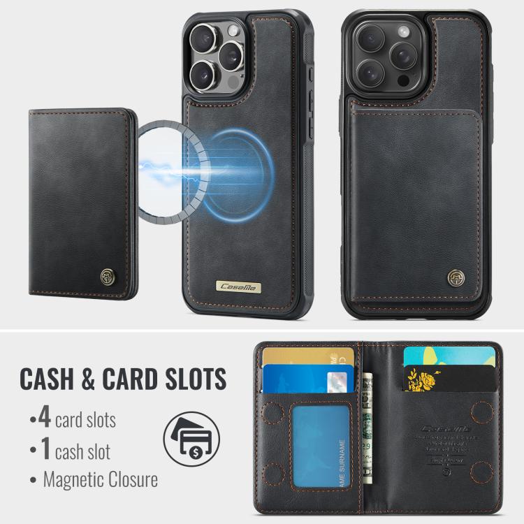 CaseMe Me80 Series Detachable Wallet Magnetic RFID Vegan Leather Phone Case, For iPhone 15 Pro Max, For iPhone 15 Pro, For iPhone 15 Plus / 14 Plus, For iPhone 15, For iPhone 14, For iPhone 14 Pro, For iPhone 14 Pro Max, For iPhone 13 Pro Max          ...