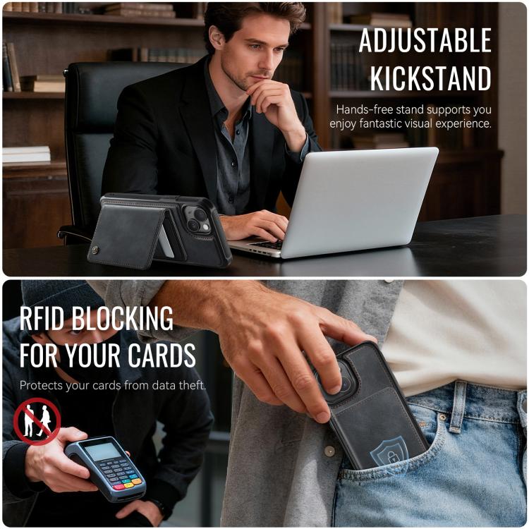 เคสหนังมังสวิรัติแม่เหล็กพร้อมกระเป๋าสตางค์ถอดได้ CaseMe Me80 Series พร้อม RFID สำหรับ iPhone 13, สำหรับ iPhone 12 / 12 Pro, สำหรับ iPhone 12 Pro Max, สำหรับ iPhone 11 Pro Max, สำหรับ iPhone 11, สำหรับ iPhone 11 Pro