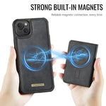 เคสหนังมังสวิรัติแม่เหล็กพร้อมกระเป๋าสตางค์ถอดได้ CaseMe Me80 Series พร้อม RFID สำหรับ iPhone 13, สำหรับ iPhone 12 / 12 Pro, สำหรับ iPhone 12 Pro Max, สำหรับ iPhone 11 Pro Max, สำหรับ iPhone 11, สำหรับ iPhone 11 Pro