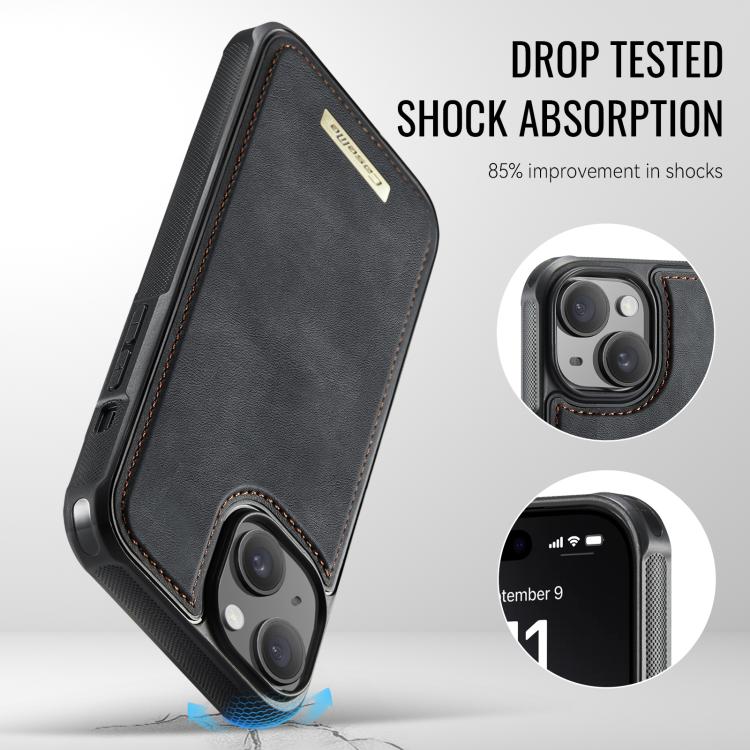 เคสหนังมังสวิรัติแม่เหล็กพร้อมกระเป๋าสตางค์ถอดได้ CaseMe Me80 Series พร้อม RFID สำหรับ iPhone 13, สำหรับ iPhone 12 / 12 Pro, สำหรับ iPhone 12 Pro Max, สำหรับ iPhone 11 Pro Max, สำหรับ iPhone 11, สำหรับ iPhone 11 Pro