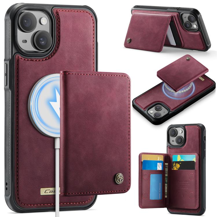 เคสหนังมังสวิรัติแม่เหล็กพร้อมกระเป๋าสตางค์ถอดได้ CaseMe Me80 Series พร้อม RFID สำหรับ iPhone 13, สำหรับ iPhone 12 / 12 Pro, สำหรับ iPhone 12 Pro Max, สำหรับ iPhone 11 Pro Max, สำหรับ iPhone 11, สำหรับ iPhone 11 Pro