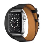 สำหรับ Apple Watch รุ่น 3 / 2 / 1 ขนาด 38 มม. สายหนังแบบห่วงคู่อเนกประสงค์