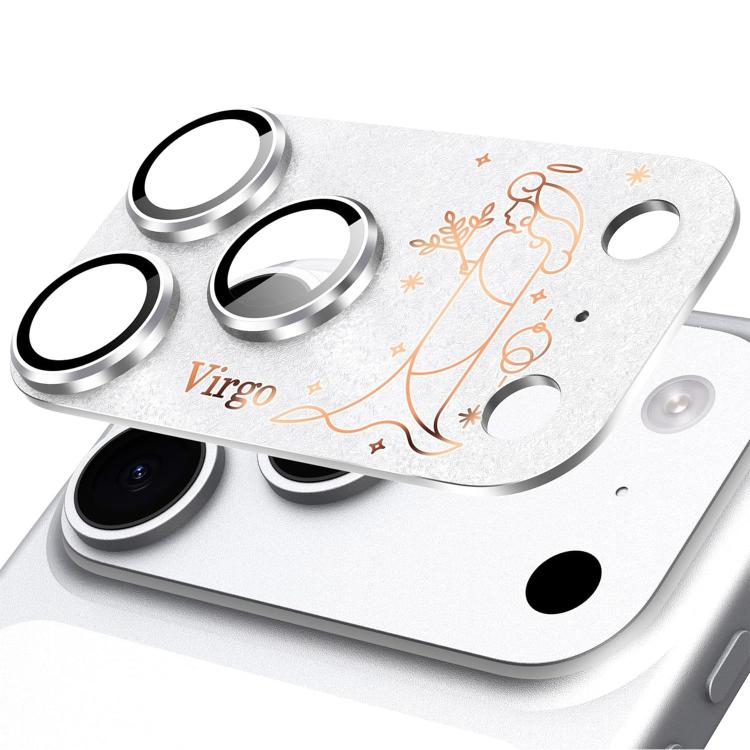 สำหรับ iPhone 17 Pro Max ฟิล์มเลนส์กล้องโลหะด้านแบบเต็มแผ่นเกราะราศีสิบสอง ราศีเมษ ราศีกันย์ ราศีพฤษภ ราศีกรกฎ ราศีมังกร ราศีธนู ราศีสิงห์ ราศีมีน ราศีเมถุน ราศีกุมภ์ ราศีตุลย์ ราศีพิจิก