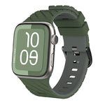 สายรัดนาฬิกาซิลิโคนสองสีแบบทแยง สำหรับ Apple Watch ขนาด 46 มม. / 49 มม. / 45 มม. / 44 มม.