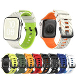 สายรัดนาฬิกาซิลิโคนสองสีแบบทแยง สำหรับ Apple Watch ขนาด 46 มม. / 49 มม. / 45 มม. / 44 มม.
