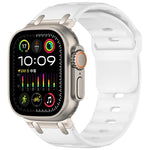 สายซิลิโคนสีเรียบสไตล์ขั้นบันไดสั่งทำ สำหรับ Apple Watch 49mm / 46mm / 45mm / 44mm