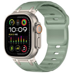 สายซิลิโคนสีเรียบสไตล์ขั้นบันไดสั่งทำ สำหรับ Apple Watch 49mm / 46mm / 45mm / 44mm