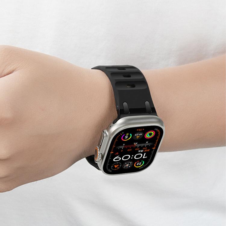 สายซิลิโคนสีเรียบสไตล์ขั้นบันไดสั่งทำ สำหรับ Apple Watch 49mm / 46mm / 45mm / 44mm