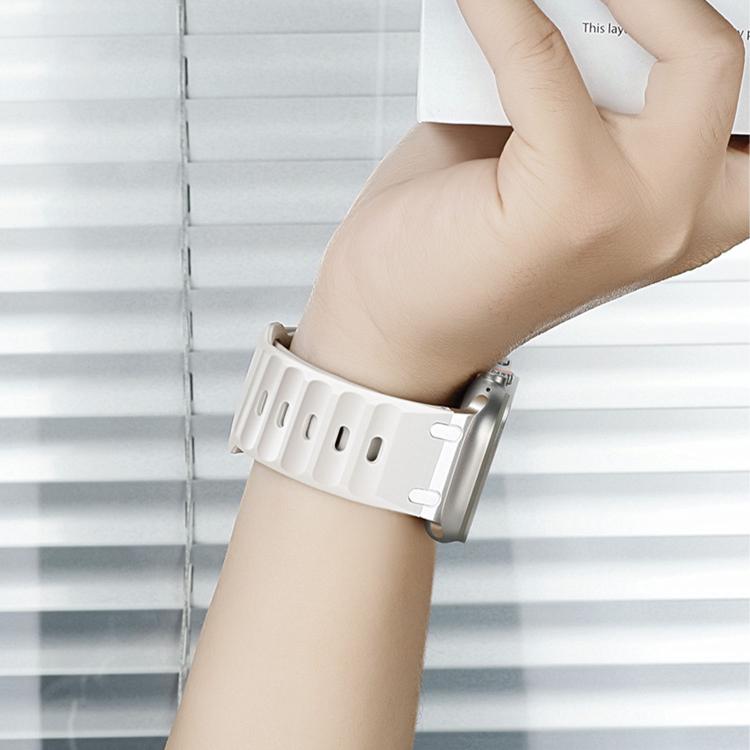 สายซิลิโคนสีเรียบสไตล์ขั้นบันไดสั่งทำ สำหรับ Apple Watch 49mm / 46mm / 45mm / 44mm