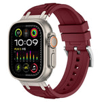 สายซิลิโคนเกราะสามชั้น สำหรับ Apple Watch 49mm / 46mm / 45mm / 44mm, สำหรับ Apple Watch 42mm / 41mm / 40mm / 38mm