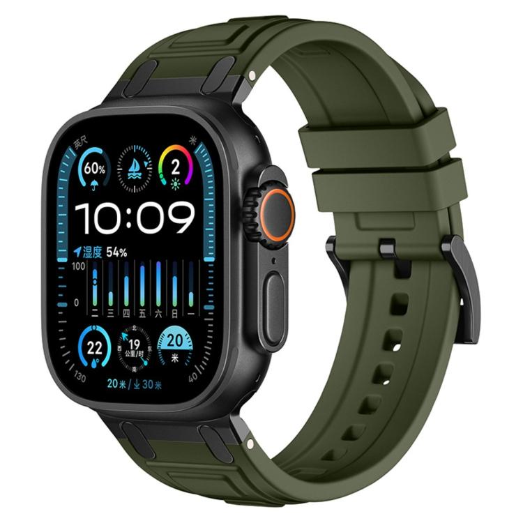 สายซิลิโคนเกราะสามชั้น สำหรับ Apple Watch 49mm / 46mm / 45mm / 44mm, สำหรับ Apple Watch 42mm / 41mm / 40mm / 38mm