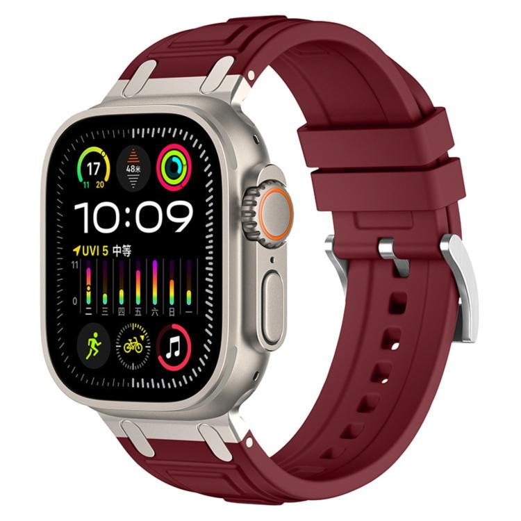 สายซิลิโคนเกราะสามชั้น สำหรับ Apple Watch 49mm / 46mm / 45mm / 44mm, สำหรับ Apple Watch 42mm / 41mm / 40mm / 38mm