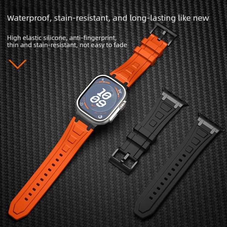 สายซิลิโคนเกราะสามชั้น สำหรับ Apple Watch 49mm / 46mm / 45mm / 44mm, สำหรับ Apple Watch 42mm / 41mm / 40mm / 38mm