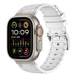 สายรัดนาฬิกาซิลิโคนลายผิวรูปตัว I เสริมความแข็งแรง สำหรับ Apple Watch ขนาด 49 มม. / 46 มม. / 45 มม. / 44 มม. และ 42 มม. / 41 มม. / 40 มม. / 38 มม.