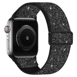 สายไนลอนยืดหยุ่นกลิตเตอร์ สำหรับ Apple Watch 49mm / 46mm / 45mm / 44mm, สำหรับ Apple Watch 42mm / 41mm / 40mm / 38mm