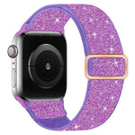 สายไนลอนยืดหยุ่นกลิตเตอร์ สำหรับ Apple Watch 49mm / 46mm / 45mm / 44mm, สำหรับ Apple Watch 42mm / 41mm / 40mm / 38mm