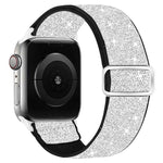 สายไนลอนยืดหยุ่นกลิตเตอร์ สำหรับ Apple Watch 49mm / 46mm / 45mm / 44mm, สำหรับ Apple Watch 42mm / 41mm / 40mm / 38mm