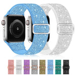 สายไนลอนยืดหยุ่นกลิตเตอร์ สำหรับ Apple Watch 49mm / 46mm / 45mm / 44mm, สำหรับ Apple Watch 42mm / 41mm / 40mm / 38mm