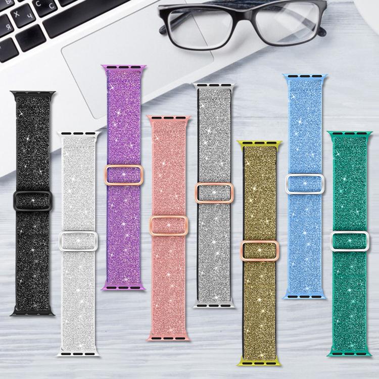สายไนลอนยืดหยุ่นกลิตเตอร์ สำหรับ Apple Watch 49mm / 46mm / 45mm / 44mm, สำหรับ Apple Watch 42mm / 41mm / 40mm / 38mm