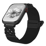 สายไนลอนยืดลายผ้าทวิลพร้อมหัวเข็มขัดแม่เหล็กปมจีน สำหรับ Apple Watch 49mm / 46mm / 45mm / 44mm, สำหรับ Apple Watch 42mm / 41mm / 40mm / 38mm