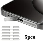 5 ชิ้น ฝาครอบฝุ่นลำโพงโลหะความหนาแน่นสูงแบบบูรณาการ สำหรับ iPhone 17 Pro Max, สำหรับ iPhone 17 Pro