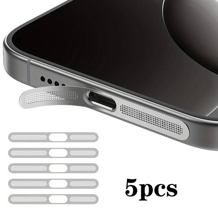 5 ชิ้น ฝาครอบฝุ่นลำโพงโลหะความหนาแน่นสูงแบบบูรณาการ สำหรับ iPhone 17 Pro Max, สำหรับ iPhone 17 Pro