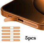 5 ชิ้น ฝาครอบฝุ่นลำโพงโลหะความหนาแน่นสูงแบบบูรณาการ สำหรับ iPhone 17 Pro Max, สำหรับ iPhone 17 Pro
