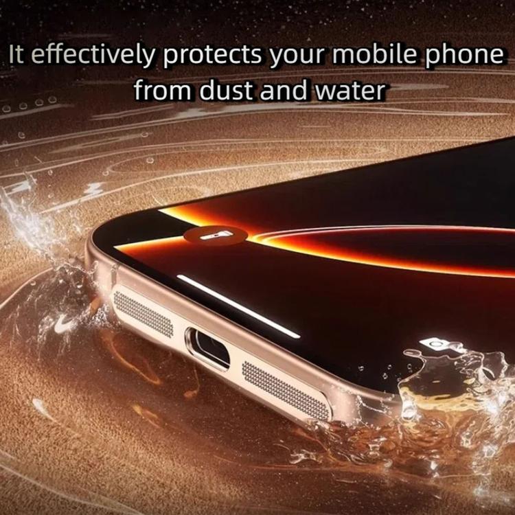 5 ชิ้น ฝาครอบฝุ่นลำโพงโลหะความหนาแน่นสูงแบบบูรณาการ สำหรับ iPhone 17 Pro Max, สำหรับ iPhone 17 Pro