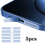 5 ชิ้น ฝาครอบฝุ่นลำโพงโลหะความหนาแน่นสูงแบบบูรณาการ สำหรับ iPhone 17