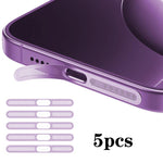 5 ชิ้น ฝาครอบฝุ่นลำโพงโลหะความหนาแน่นสูงแบบบูรณาการ สำหรับ iPhone 17