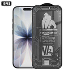 10pcs 3D Large Arc Edge Electroplated Explosion-Proof Scratch-Resistant Full-Screen 28-Degree Privacy Tempered Glass Film, For iPhone 17 Pro Max, For iPhone 17 Pro, For iPhone 17, For iPhone Air, For iPhone 16 Pro Max, For iPhone 16 Pro, For iPhone 16