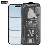 10pcs 3D Large Arc Edge Electroplated Explosion-Proof Scratch-Resistant Full-Screen 28-Degree Privacy Tempered Glass Film, For iPhone 17 Pro Max, For iPhone 17 Pro, For iPhone 17, For iPhone Air, For iPhone 16 Pro Max, For iPhone 16 Pro, For iPhone 16