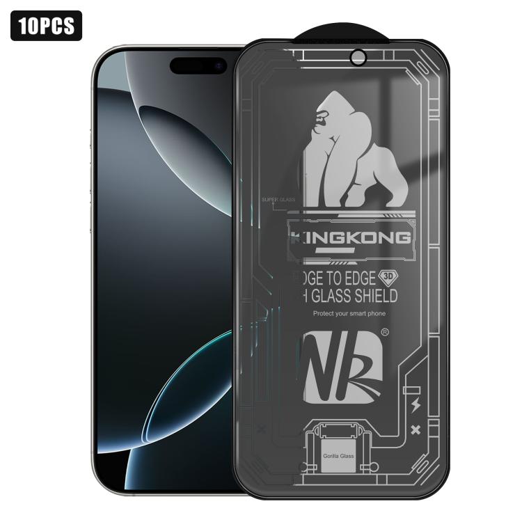 10pcs 3D Large Arc Edge Electroplated Explosion-Proof Scratch-Resistant Full-Screen 28-Degree Privacy Tempered Glass Film, For iPhone 17 Pro Max, For iPhone 17 Pro, For iPhone 17, For iPhone Air, For iPhone 16 Pro Max, For iPhone 16 Pro, For iPhone 16