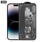 10pcs 3D Large Arc Edge Electroplated Explosion-Proof Scratch-Resistant Full-Screen 28-Degree Privacy Tempered Glass Film, For iPhone 17 Pro Max, For iPhone 17 Pro, For iPhone 17, For iPhone Air, For iPhone 16 Pro Max, For iPhone 16 Pro, For iPhone 16