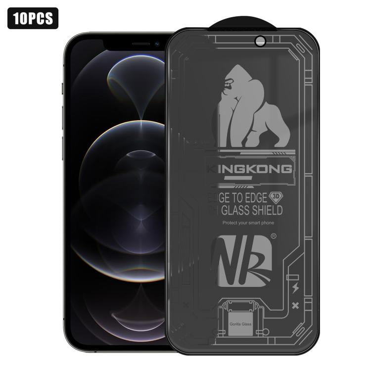 10pcs 3D Large Arc Edge Electroplated Explosion-Proof Scratch-Resistant Full-Screen 360 Privacy Tempered Glass Film, For iPhone 17 Pro Max, For iPhone 17 Pro, For iPhone 17, For iPhone Air, For iPhone 16 Pro Max, For iPhone 16 Pro, For iPhone 16